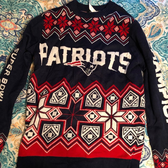 NFL Sweaters - New England Patriots “Ugly Sweater”